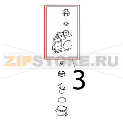 Kit valvola gas Angelo Po FX101G2 Kit valvola gas Angelo Po FX101G2Запчасть на деталировке под номером: 3