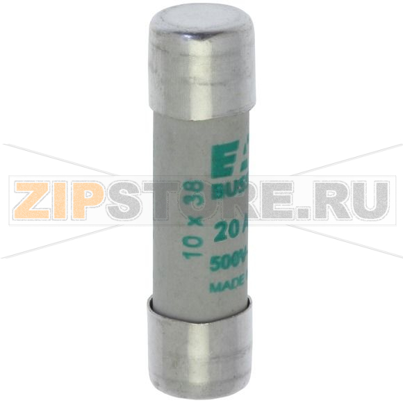 Предохранитель, 20 A, AC 400 В, 120 кА, 10x38 мм, aM, IEC Eaton CYLINDRICAL FUSE 10x38 20A AM 4 