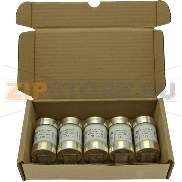 Предохранитель, 150 A, AC 600 В, DC 250 В, 200 кА, HRCII-MISC, 38x112 мм, CSA Eaton C.S.A. FUSE F 