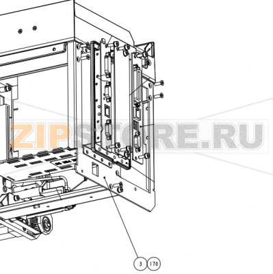 Задняя пластина Datamax A-4606 Mark II LH (с картой памяти) Задняя пластина Datamax A-4606 Mark II LH (с картой памяти)Запчасть на сборочном чертеже под номером: 3Название запчасти Datamax на английском языке: G2 PLATE REAR MEMORY CARD 
