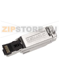 IE FC RJ45 PLUG 180 4X2, RJ45 СОЕДИНИТЕЛЬ-РОЗЕТКА (10/100/1000МБИТ/С) В ПРОЧНОМ МЕТАЛЛИЧЕСКОМ КОРПУСЕ, МЕТОД ПОДКЛЮЧЧЕНИЯ FC, ДЛЯ IE FC КАБЕЛЯ 4X2 (AWG24) ВЫХОД КАБЕЛЯ ПОД УГЛОМ 180 ГРАДУСОВ, 1 УПАКОВКА = 10 ШТУК Siemens 6GK1901-1BB11-2AB0
