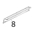 Supporto front. sup. muffola Unox XV 203G