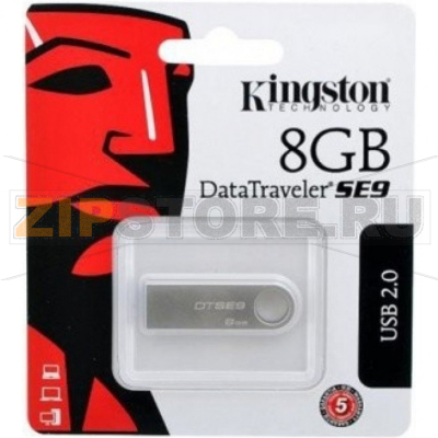 Накопитель USB 8 Гб Kingston DTSE9H-8GB 
