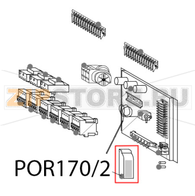 Transformer 230/12, 60 W Gierre FEV 166M Transformer 230/12, 60 W Gierre FEV 166MЗапчасть на деталировке под номером: POR170/2