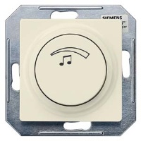 DELTA I-SYSTEM ЭЛЕКТРИЧЕСКИЙ БЕЛЫЙ РЕГУЛЯТОР ГРОМКОСТИ 27OM 3ВТ С КРЫШКОЙ 55X55MM И ПОВОРОТНОЙ РУЧКОЙ Siemens 5TG4823