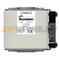 Предохранитель, 1800 A, AC 600 В, 200 кА, size 3, 76x92x65 мм, aR, IEC UL Eaton FUSE 1800A 600