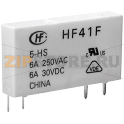 Реле электромагнитное 12 В/DC, 6 А, 1 шт Hongfa HF41F/012-ZST 