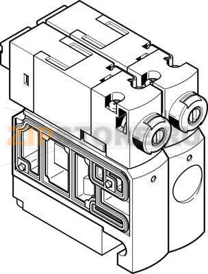 Распределитель с электроуправлением Festo CPVSC1-M1LH-J-H-Q4 