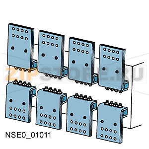 Принадлежность к выключателю 3WL, главный контакт 1 шт. для стационарного выключателя типоразмер   3, переднее присоединение сверху с двумя отверстиями до 4000 A Siemens 3WL9111-0AL14-0AA0 