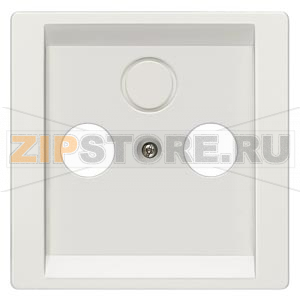 DELTA STYLE  ТИТАНОВО-БЕЛЫЙ КРЫШКА РОЗЕТКИ ДЛЯ RF/TV/SAT 68X68MM Siemens 5TG1338 
