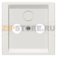 DELTA STYLE  ТИТАНОВО-БЕЛЫЙ КРЫШКА РОЗЕТКИ ДЛЯ RF/TV/SAT 68X68MM Siemens 5TG1338