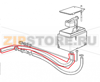 Wasser abflussrohr Scotsman AF 200  Wasser abflussrohr Scotsman AF 200Запчасть на 