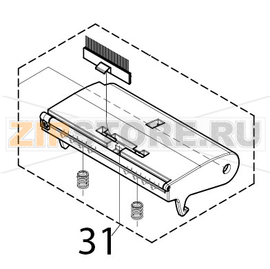 Printhead holder CAB EOS2 Printhead holder CAB EOS2Запчасть на деталировке под номером: 31