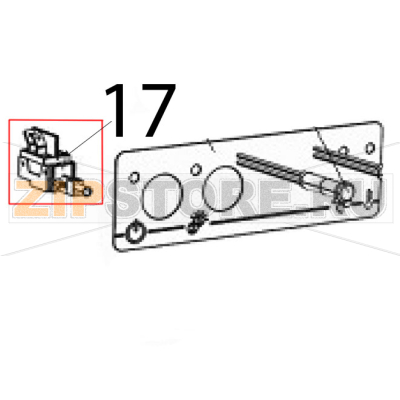 Interruttore/deviatore 6 faston inclin. Silanos NE1300 Interruttore/deviatore 6 faston inclin. Silanos NE1300Запчасть на деталировке под номером: 17