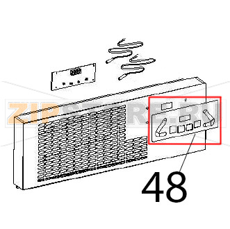 Silk-scree. panel Angelo Po DA51 Silk-scree. panel Angelo Po DA51Запчасть на деталировке под номером: 48