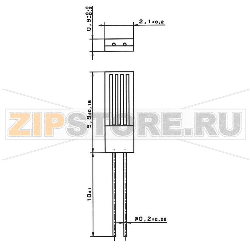 Датчик температурный, платиновый, от -70 до 500°C, Pt2000 Heraeus M620 