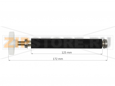 Резиновый ролик TSC TTP-344M Pro  Вал (валик) резиновый для принтера этикеток TSC TTP-344M ProЗапчасть на сборочном чертеже под номером: 2Количество запчастей в комплекте: 1Название запчасти TSC на английском языке: Platen roller assembly