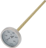 THERMOMETER WHITE ø 63,6 mm 0-500°C