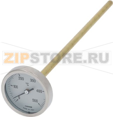 THERMOMETER WHITE ø 63,6 mm 0-500°C 