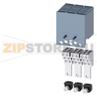 Wire Connector for 6 cables; 3 pcs.; incl. Terminal Cover Extended with probe holes for voltage test; accessory for: 3VA4/5 125 Siemens 3VA9133-0JF68