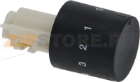 KNOB BLACK ø 28 mm 0-1-3-4-5-6-7-8-9
