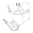 Ribbon take-up motor Toshiba TEC B-852-TS12-QQ