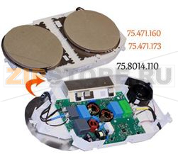 FOYER INDUCTION/PLATINE 160/160 GAUCHE 