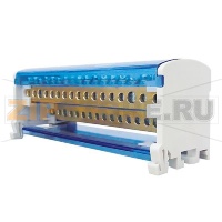 Блок модульный, распределительный, серый CHIKU RBD 40A-2P-03