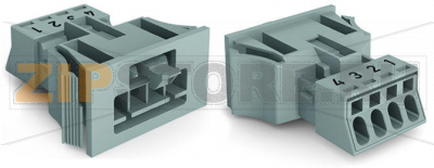 Защелкивающийся штекер; 4-пол.; Код. B; 1,50 mm; серые Wago 890-754/062-000 Protected against mismating and maintenance-freePush-in CAGE CLAMP® spring pressure connection technology allows solid conductors to be simply pushed into a unit.Low profile with 4.4 mm pole spacingComponents can be clearly printed on and color-coded to meet custom requirements.When assembled, the installation connectors comply with IP40 and are suitable for easily accessible areas....