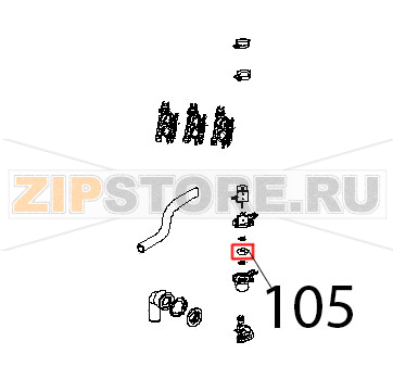 Guarnizione piattello venturi silicone Unox XVC 1005P Guarnizione piattello venturi silicone Unox XVC 1005PЗапчасть на деталировке под номером: 105