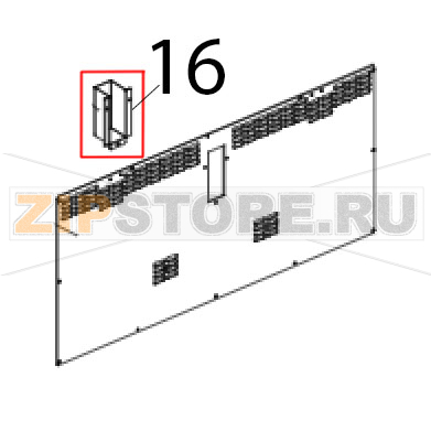 Cuffia copri camino fumi zincata L.M. Unox XF 190 Cuffia copri camino fumi zincata L.M. Unox XF 190Запчасть на деталировке под номером: 16
