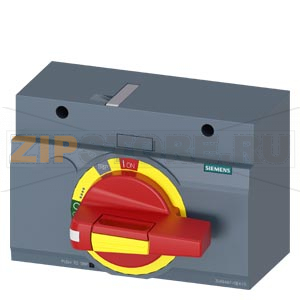 FRONT MOUNTED ROTARY OPERATOR EMERGENCY-OFF IEC IP30/40 ACCESSORY FOR: 3VA5/6 400/600 Siemens 3VA9447-0EK15 