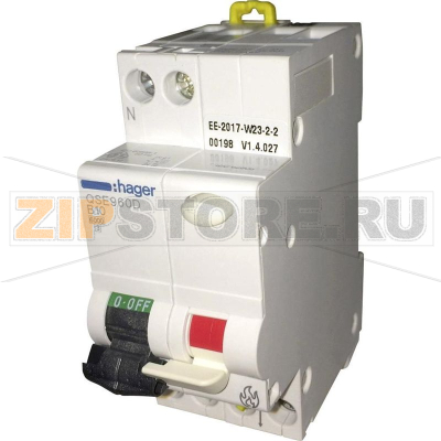 Выключатель автоматический 10 А, 230 В, 1 шт Hager QSE960D 
