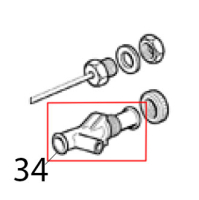 Water drain fitting, one inlet Scotsman MAR 78 SPLIT