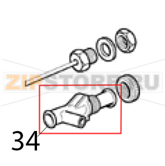 Water drain fitting, one inlet Scotsman MAR 78 SPLIT Water drain fitting, one inlet Scotsman MAR 78 SPLITЗапчасть на деталировке под номером: 34
