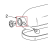 Ring, Attachment Hub KitchenAid KSM90