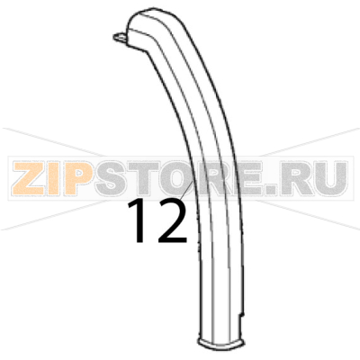 Linker türrahmen Scotsman EC 126 AS Linker türrahmen Scotsman EC 126 ASЗапчасть на деталировке под номером: 12