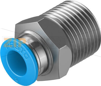 Штуцер с цанговым соединением Festo QS-3/8-8-50 