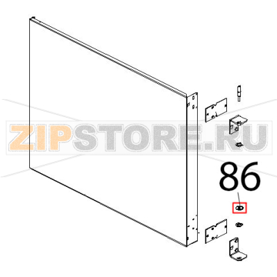 Rondella 6x24x2 inox Unox XB 403G Rondella 6x24x2 inox Unox XB 403GЗапчасть на деталировке под номером: 86