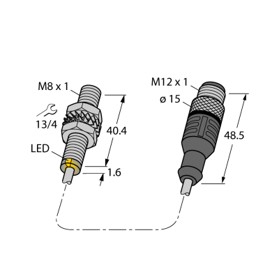 Датчик магнитного поля Turck BIM-EG08-Y1X-2-RS4.21T/S90 