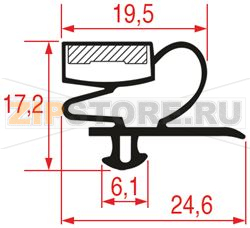 SNAP-IN GASKET 374x357 mm 