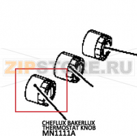 Cheflux bakerlux thermostat knob Unox XV 893