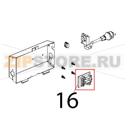 Scheda controllo lievitatore Unox XL 195 Scheda controllo lievitatore Unox XL 195Запчасть на деталировке под номером: 16