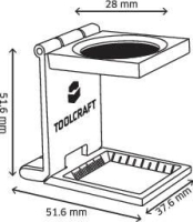 Лупа, Ø линзы: 28 мм Toolcraft 1505090