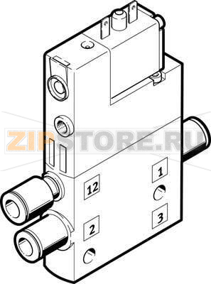 Распределитель с электроуправлением Festo CPE14-M1BH-3OLS-QS-6 