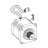 Stepper motor assembly Intermec PX4i