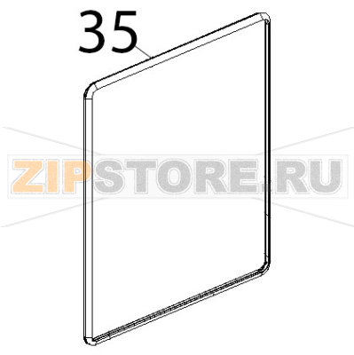 Guarnizione nera 50 shore forni Unox XBC 815G Guarnizione nera 50 shore forni Unox XBC 815GЗапчасть на деталировке под номером: 35