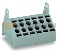 2-проводные клеммы для печатных плат; 1,5; Шаг контактов 5 мм; 8-пол.; Push-in CAGE CLAMP®; 1,50 mm; серые Wago 806-208