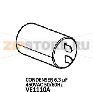 Condenser 6,3 µF 450VAC 50/60Hz Unox XBC 605E Condenser 6,3 µF 450VAC 50/60Hz Unox XBC 605EЗапчасть на деталировке под номером: 170Название запчасти на английском языке: Condenser 6,3 µF 450VAC 50/60Hz Unox XBC 605E