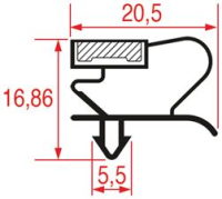УПЛОТНИТЕЛЬ ВСТАВНОЙ 1038 - 2000 ММ